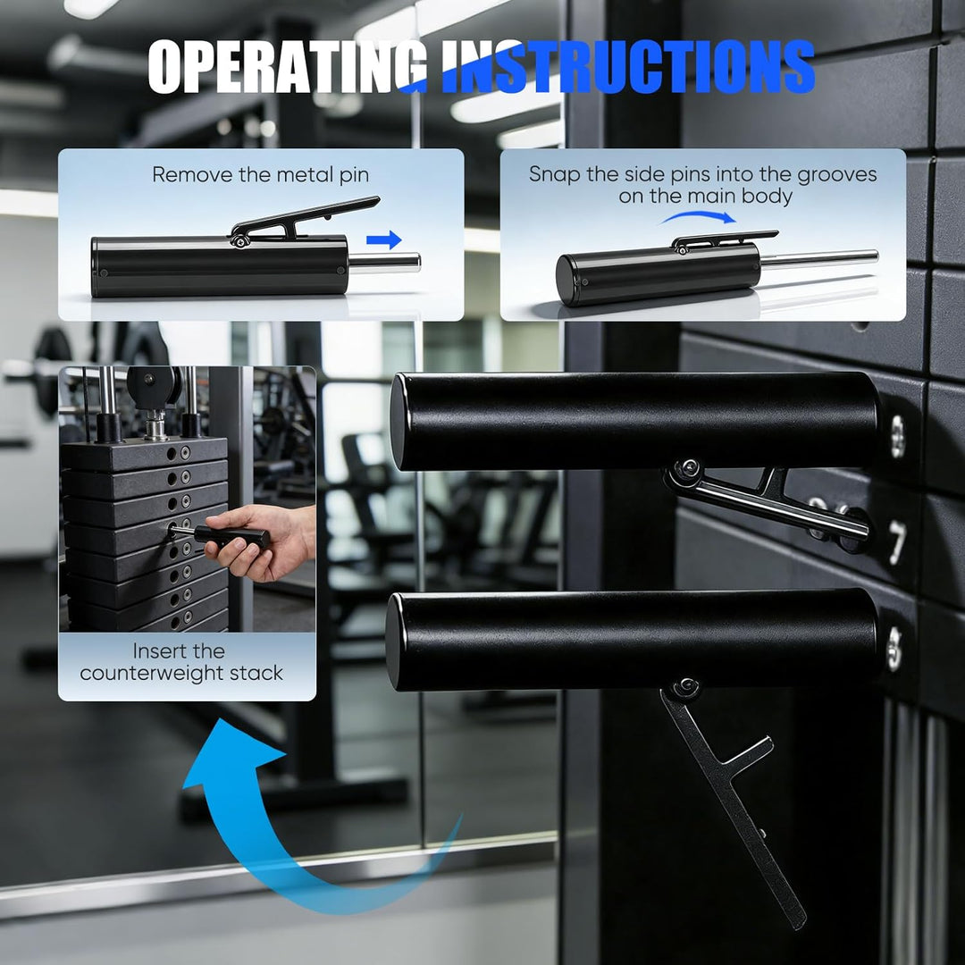 Gym Pin für Zusatzgewicht, 2 Stück Gewichtsstapelstift Ersatz Drop Set Stifte für Fitnessstudio Load