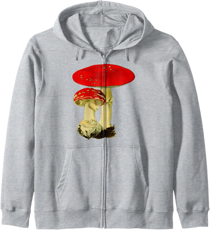 Pilz mit roter Kappe Kapuzenjacke