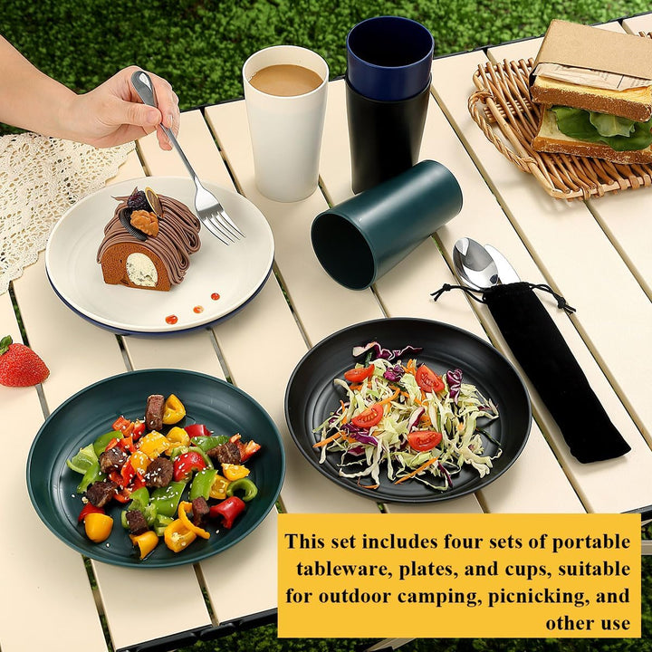 Homquen Camping Essential Camping Geschirr Gear, Camping-Kochutensilien Wohnmobil Camping Zubehör, O