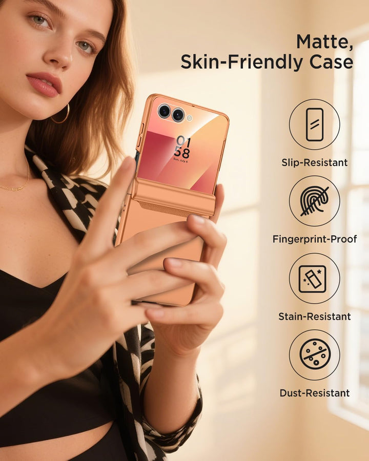 Miimall Kompatibel mit Samsung Galaxy Z Flip 7 Hülle mit Scharnierschutz Magnetischer [Externer Bild