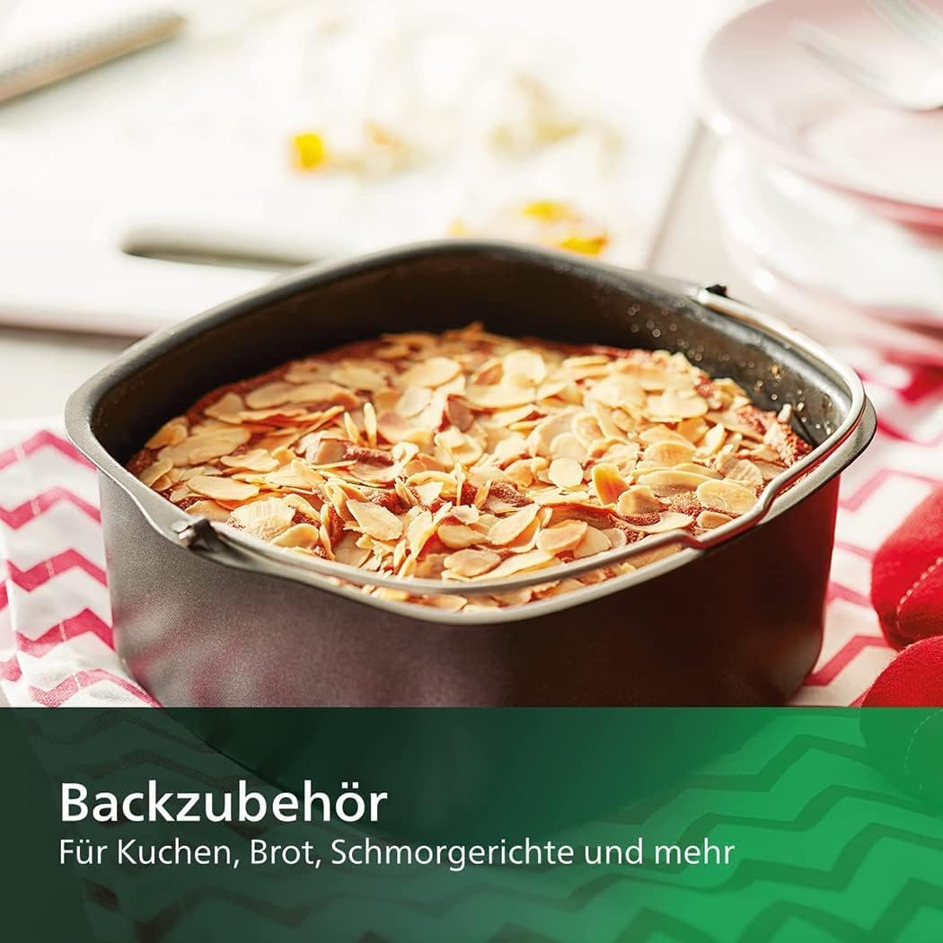 Airfryer Auflaufform Quadratisch, 17 cm Backform für Heissluftfritteuse Backform Heissluftfritteuse