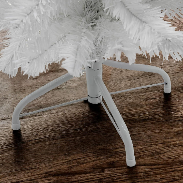 Künstlicher Weihnachtsbaum weiss inklusive Metall Ständer - 90 cm - Kunst Tannenbaum mit Baumständer