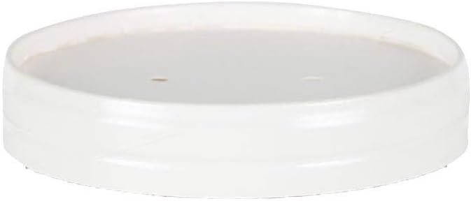 BIOZOYG Karton-Membran-Deckel weiss 500 Stk. Ø 9,8 cm I Pappbecher to-go Deckel I PLA-beschichtet &amp;