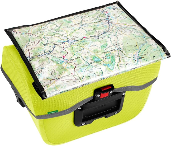 VAUDE Fahrrad Lenkertasche Aqua Box, 6 Liter Volumen, wasserdicht verschweisst Einheitsgrösse Bright