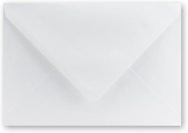 500 Brief-Umschläge Polarweiss - DIN C5 - gefüttert - 100 g/m² - 16,2 x 22,9 cm - Nassklebung mit Sp