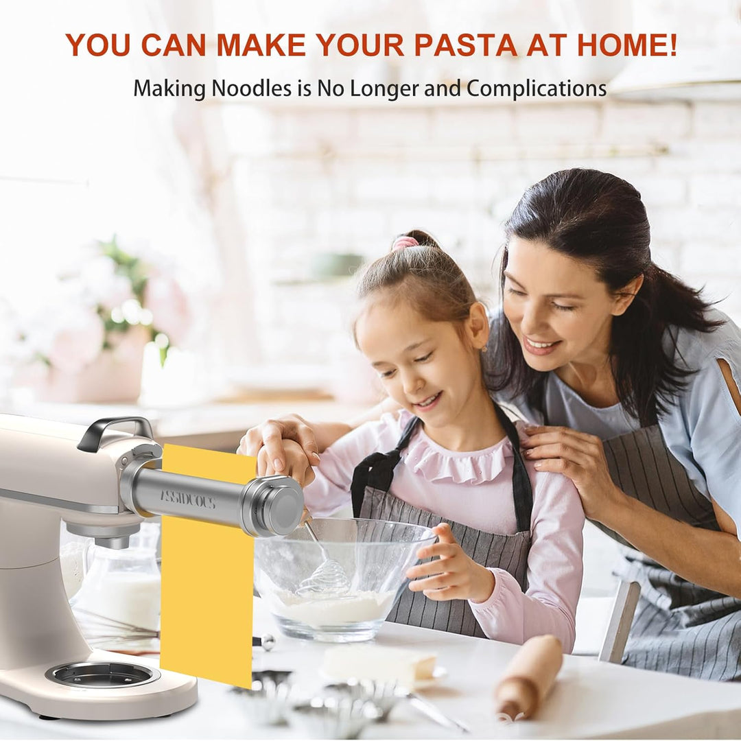 Nudelaufsatz für Bosch Mum5 Mum4 Zubehörteile, Nudelvorsatz aus SUS304 Edelstahl, Pasta Roller Edels