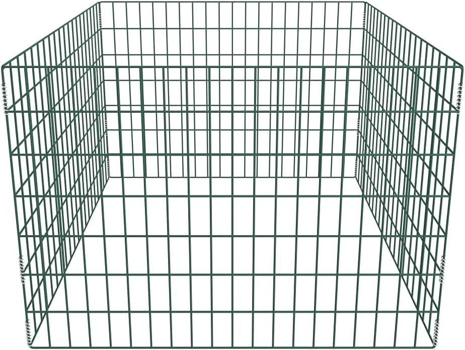 Metall Komposter Gartenkomposter 100 x 100 x 70 cm Drahtkomposter Metallgitter grün Metallkomposter