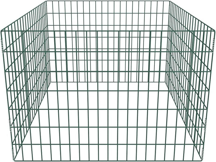 Metall Komposter Gartenkomposter 100 x 100 x 70 cm Drahtkomposter Metallgitter grün Metallkomposter
