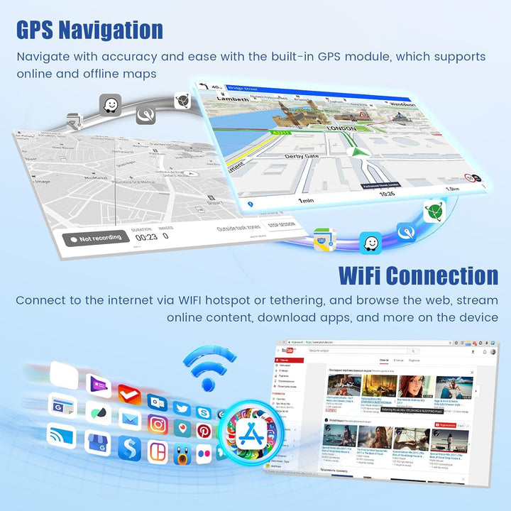 [4G+64G] Inefala Android 15 Autoradio für Toyota Corolla E120 2000-2006/E130 2004-2007 mit Wireless