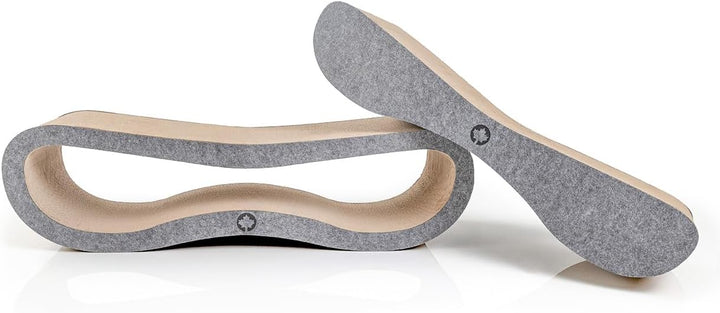 CanadianCat Company | Kratzbrett Set Orbit &amp; Satellite 2.0 mit Filz-Front - Kratzmöbel aus Wellpappe