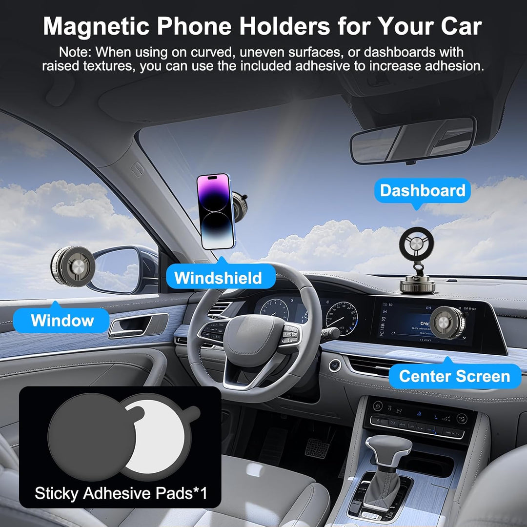 Vakuum Magnetischer Handyhalterung Auto für Handys Magsafe Autohalterung, 2025 Upgraded Magsafe Auto