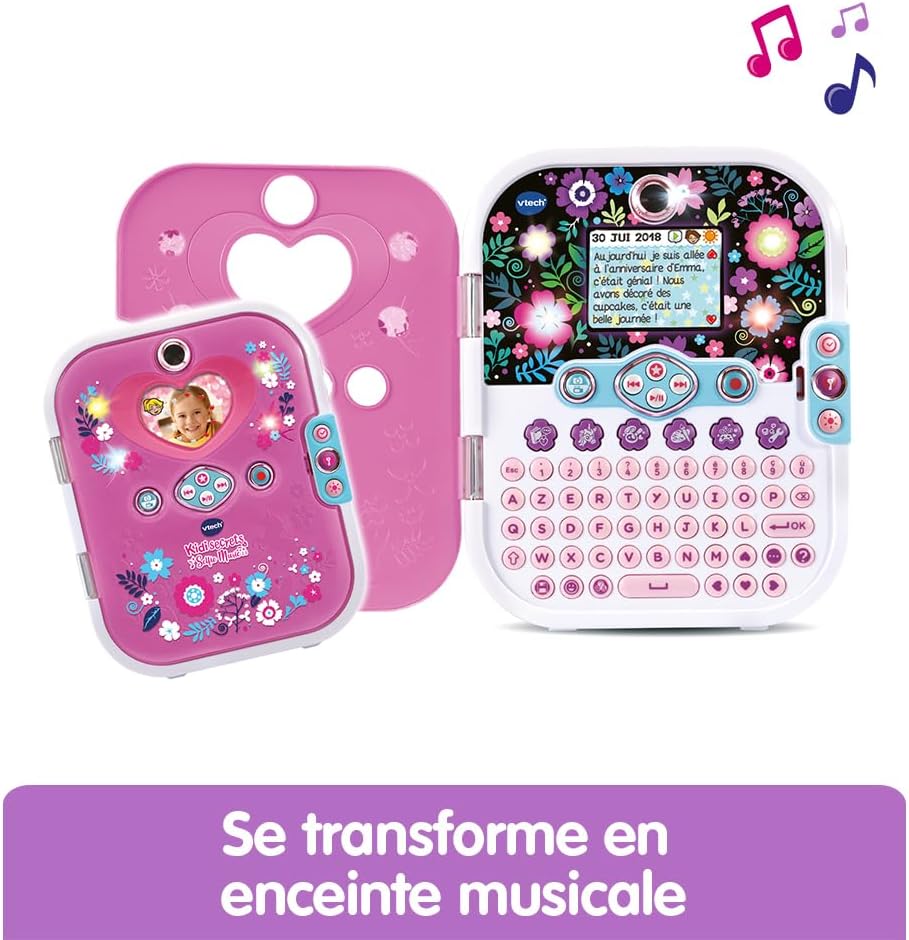 VTech 80-541905 Ordinateur Elektronisches Journal, Rose, M