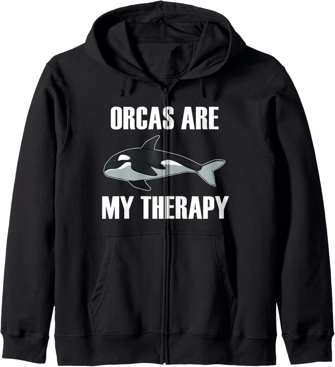 Orcas sind meine Therapie Funny Saying Ocean Kapuzenjacke