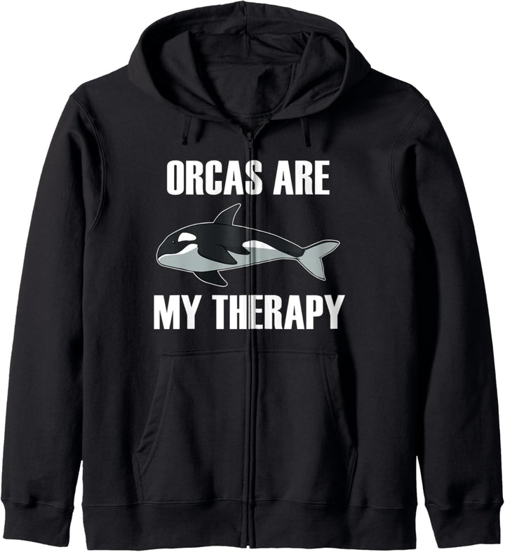Orcas sind meine Therapie Funny Saying Ocean Kapuzenjacke
