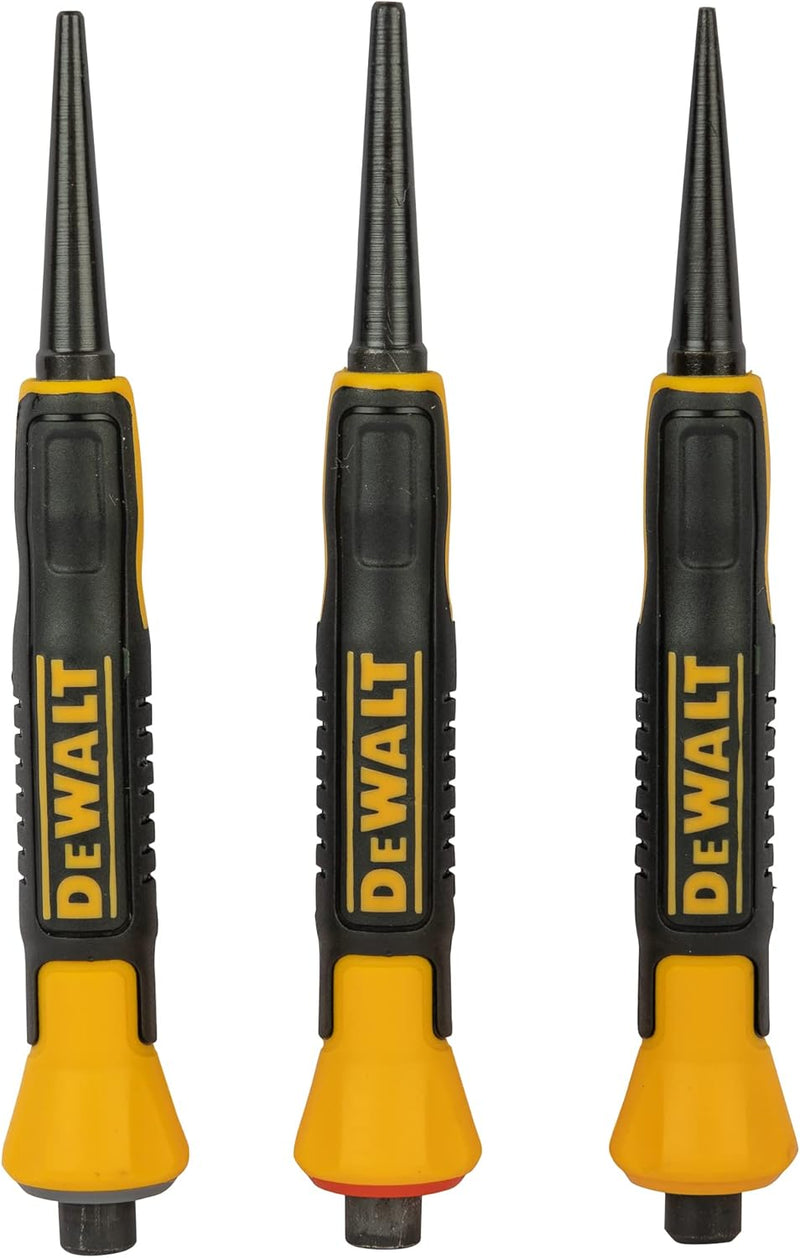 DEWALT DWHT0-58018 Bi-Material Nagelset, 3-teilig (1/32 Zoll, 2/32 Zoll, 3/32 Zoll)