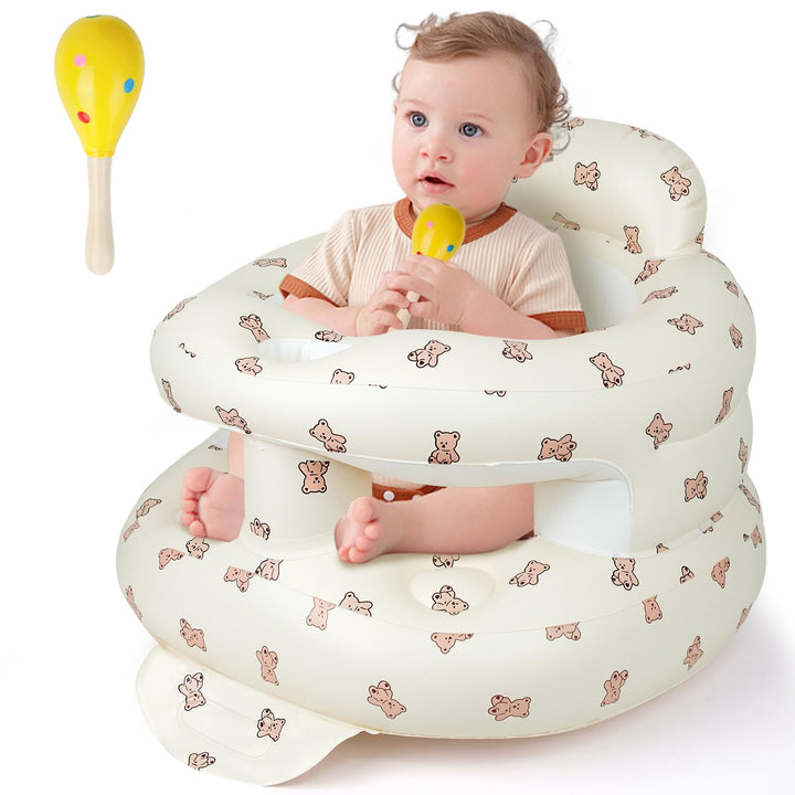 Tragbarer Aufblasbarer Babysitz Baby Sitzhilfe Sessel Leicht für 3 Monate bis 36 Monate Werkzeuglose