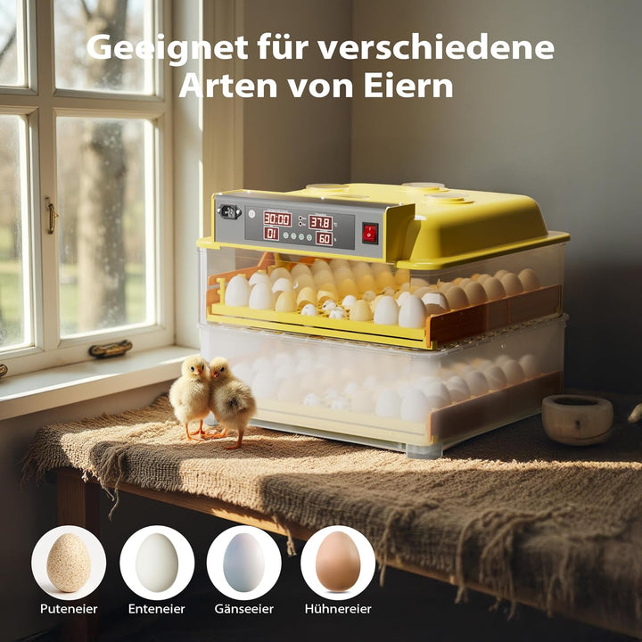Automatische Brutmaschine Inkubator für 112 Eier