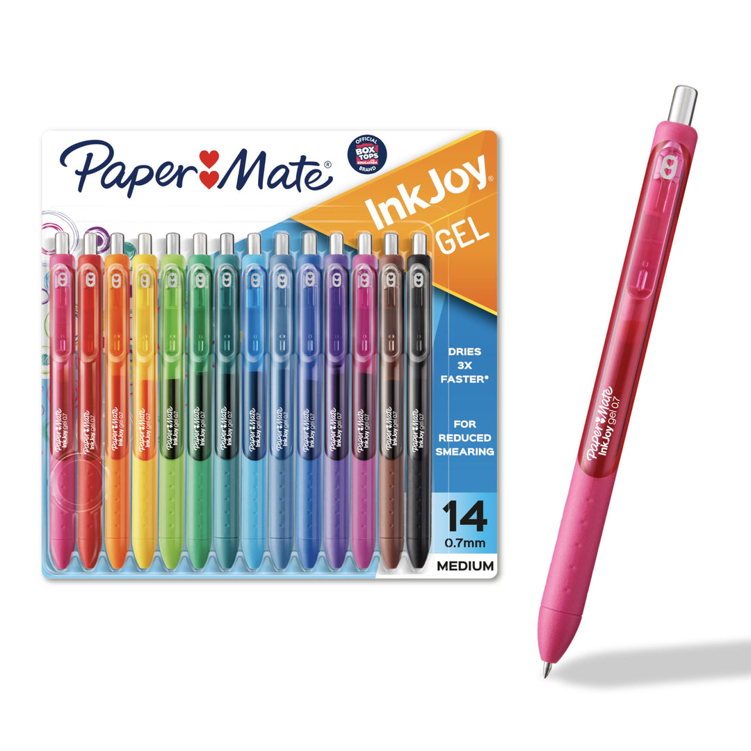 Sanford InkJoy Gel Pens .7mm 14/Pkg-Assorted 14-Count Mittlere Spitze Verschiedene Farben, 14-Count