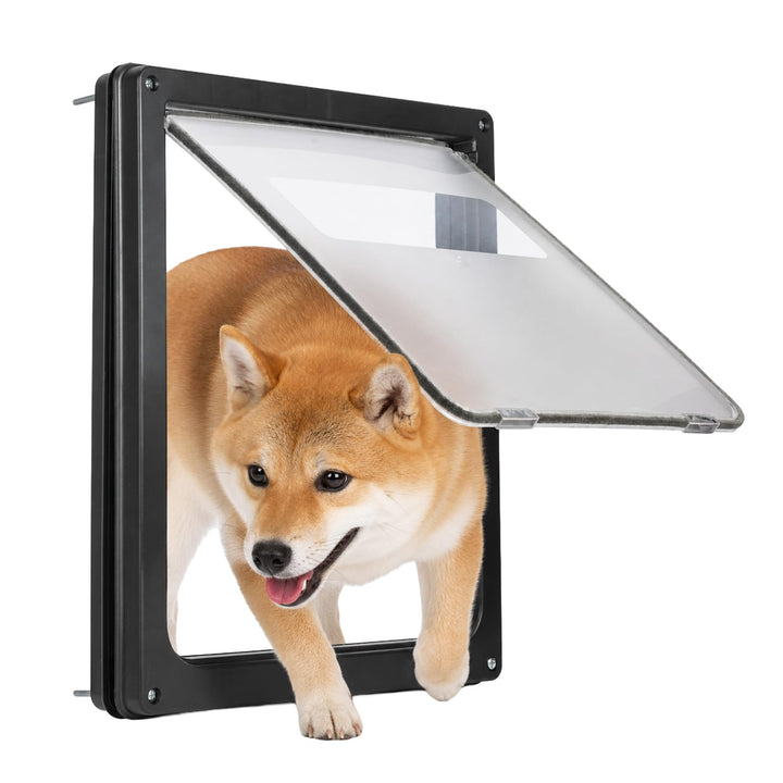 Wetterfeste Haustierklappe für grosse Hunde und Katzen 43 x 35,5 cm, magnetisches Verschlusssystem m