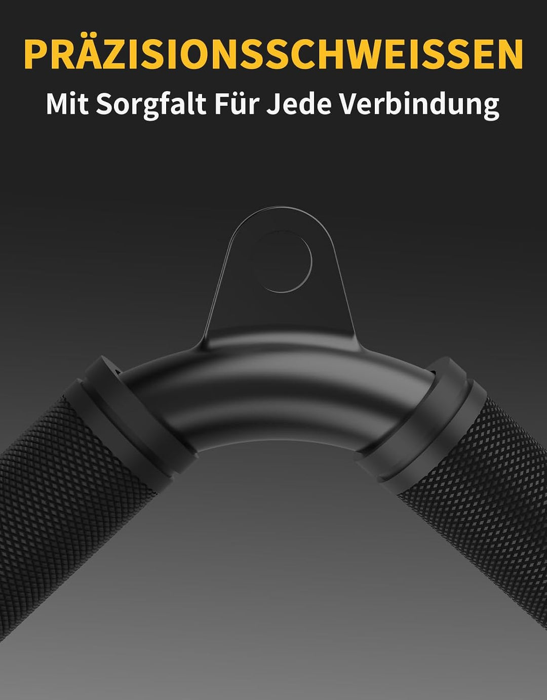 Kabelzug Aufsatz Set, Rutschfester Gummigriff Latzug Zubehör für Seilzugsystem, Kabelzug Griffe Set