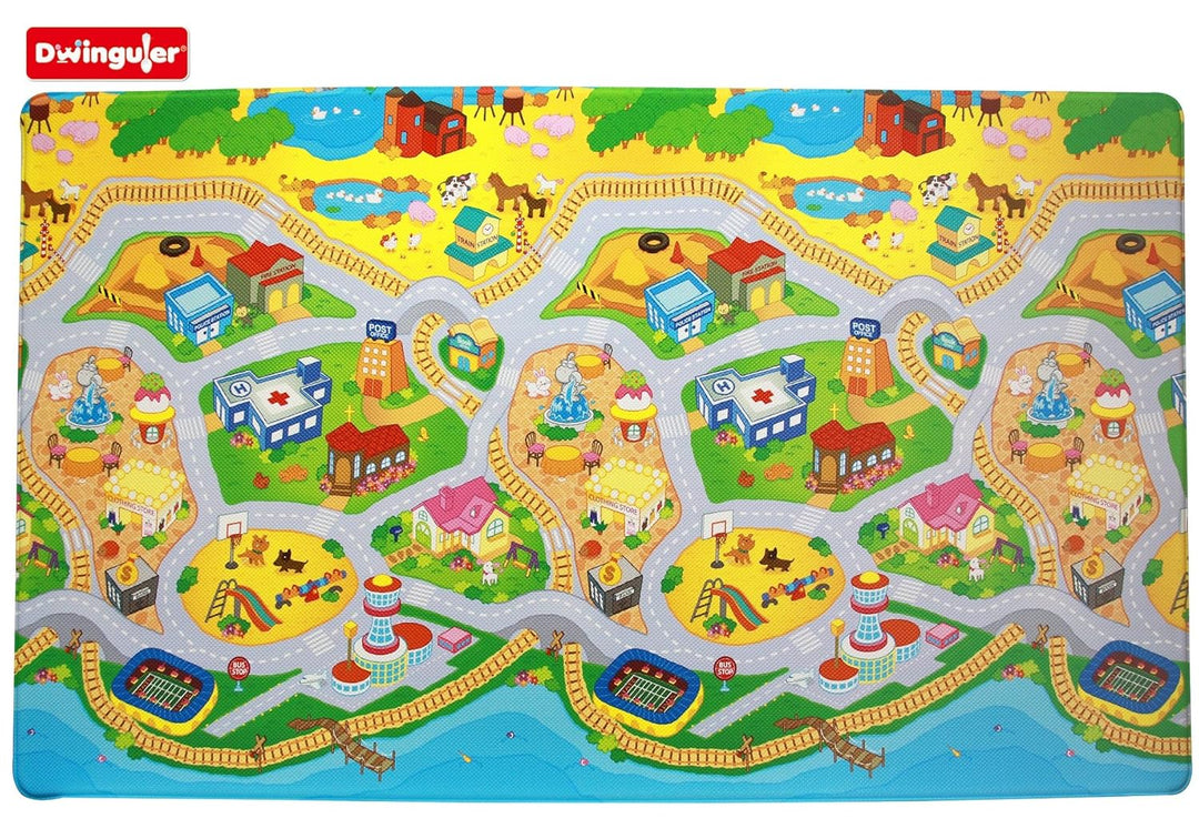 Dwinguler DW-L15-010 Kids Playmat, Mehrfarbig, Extra Large, One Size, Mehrfarbig