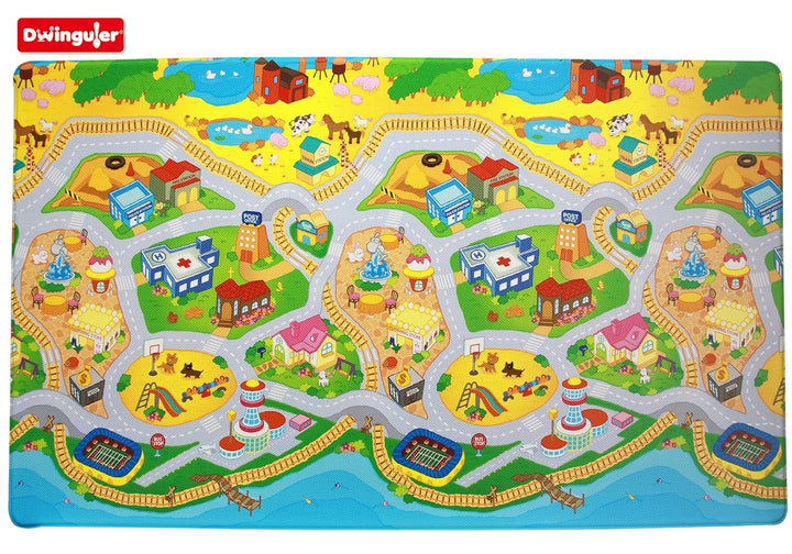 Dwinguler DW-L15-010 Kids Playmat, Mehrfarbig, Extra Large, One Size, Mehrfarbig