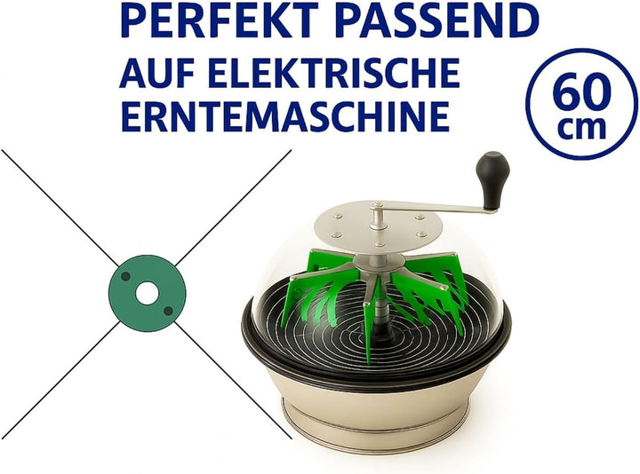Weedness Erntemaschine Ersatz-Draht 60 cm Trimmer aus Edelstahl - Grow Anbau Indoor Outdoor Knopsen,