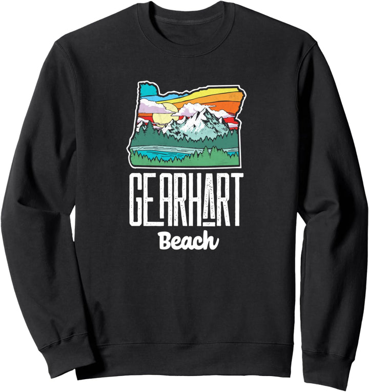Gearhart Beach Vintage Oregon Nature & Outdoors Retro Sweatshirt