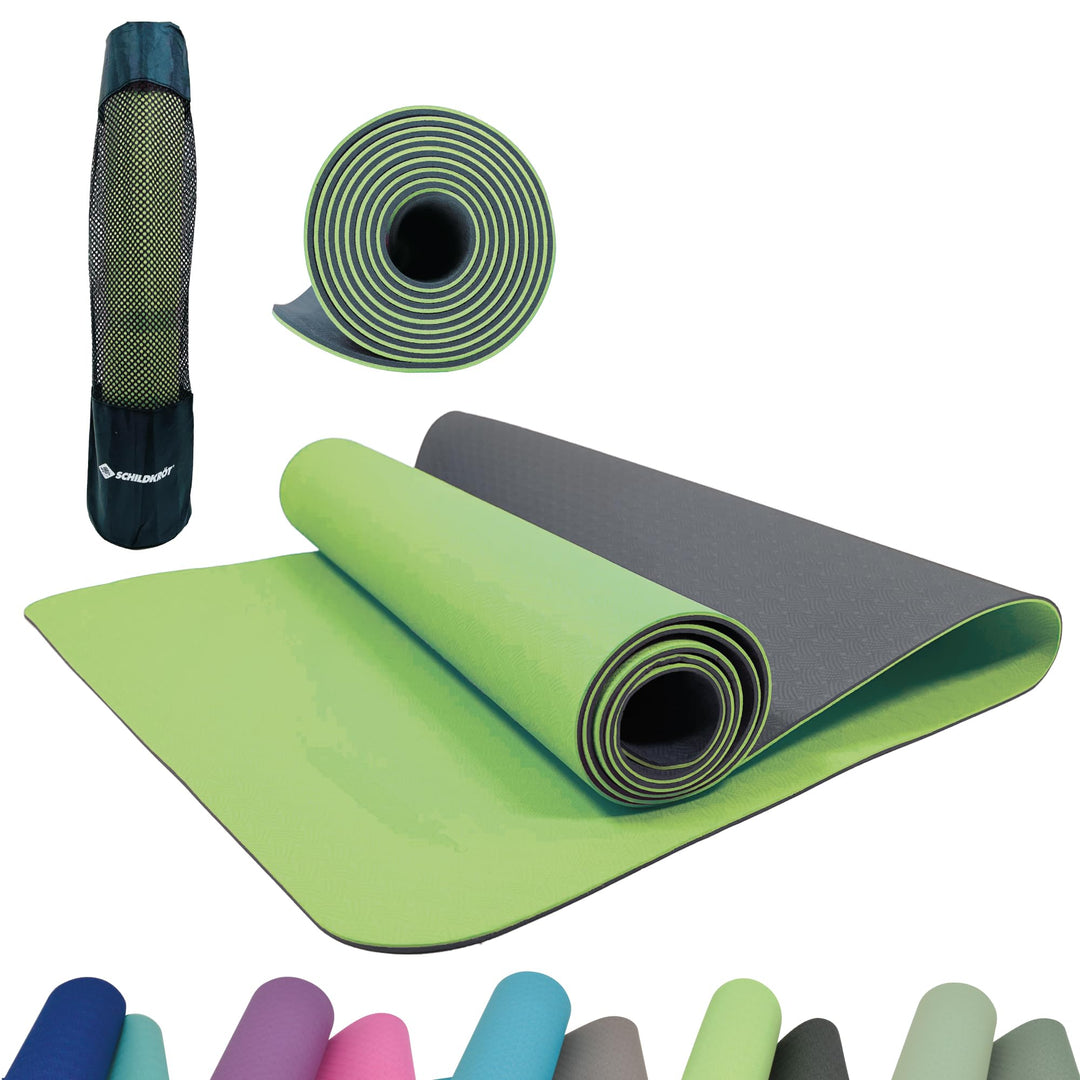 Schildkröt® Fitness Yogamatte BICOLOR, PVC-freie, zweifarbige Yogamatte, hochwertig strukturierte Ob