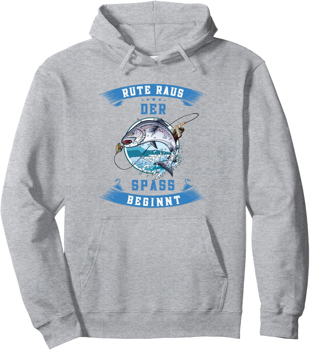 Angeln auf Forellen ,rute raus der spass beginnt Pullover Hoodie