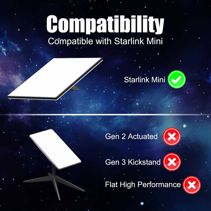 Stativhalterung, Aluminium legierung Stativ+Mini-Adapter Kompatibel mit Starlink Mini Antenne, für O