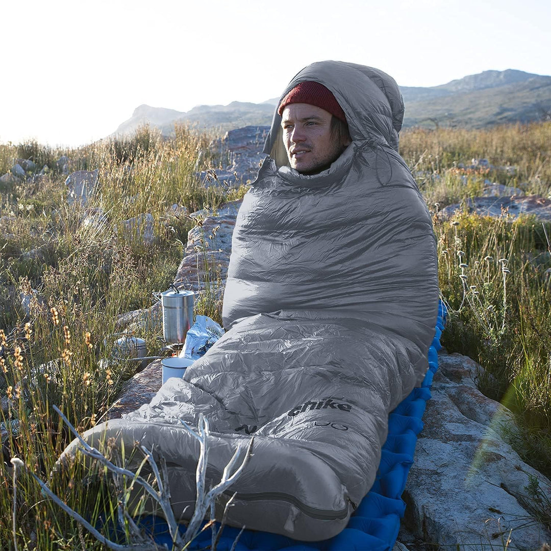 Naturehike Daunenschlafsack Ultraleichte Tragbare Kompackte Winter Schlafsack 4 Jahreszeiten für Erw