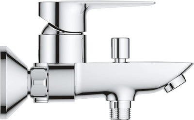 GROHE StartEdge - Einhand- Wannenarmatur (mit Temperaturbegrenzer, variable Mengenbegrenzung, automa