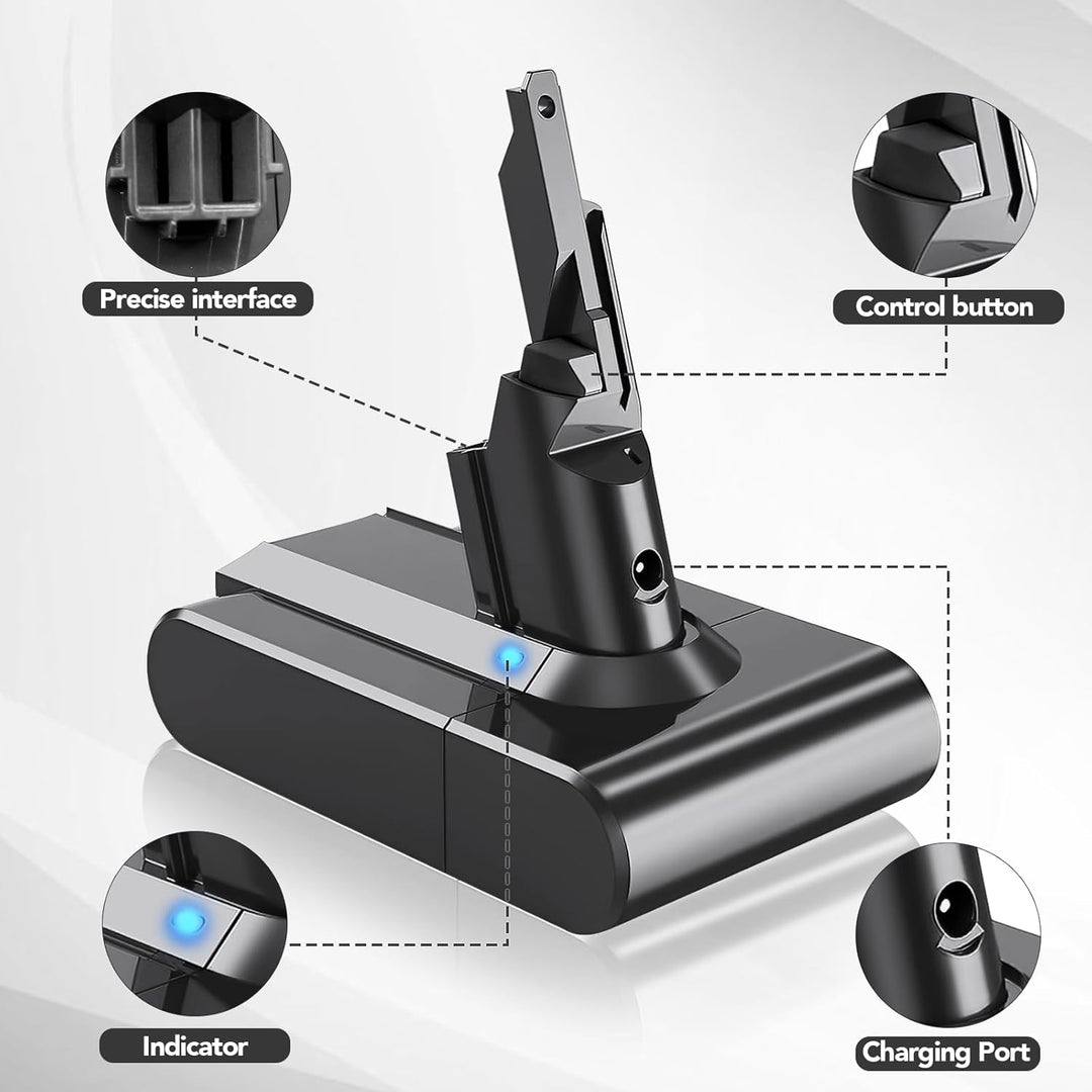 7500mAh Akku für Dyson V7 SV11, Li-ION Batterie Ersatzakku kompatibel mit V7 Motorhead/Animal/Fluffy