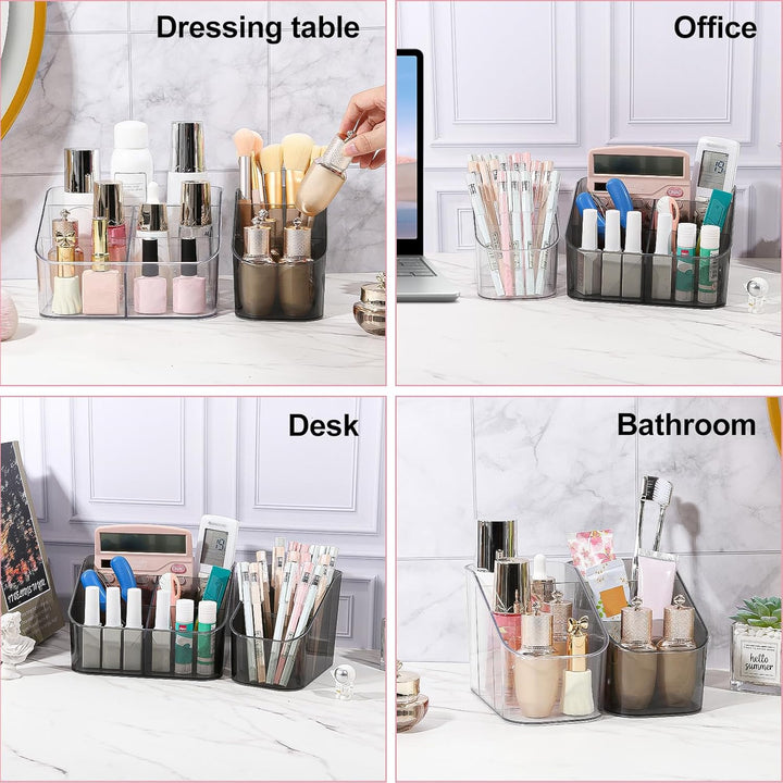 DASITON Make Up Organizer mit 5 Fächern, Pinselhalter Kosmetik Aufbewahrung Makeup Pinsel Organizer