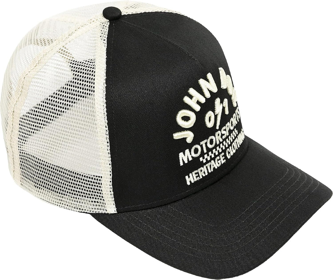 John Doe Trucker Cap - Baseballcap mit Baumwolle - Basecap mit Markenstickerei - Snapback Cap mit Me