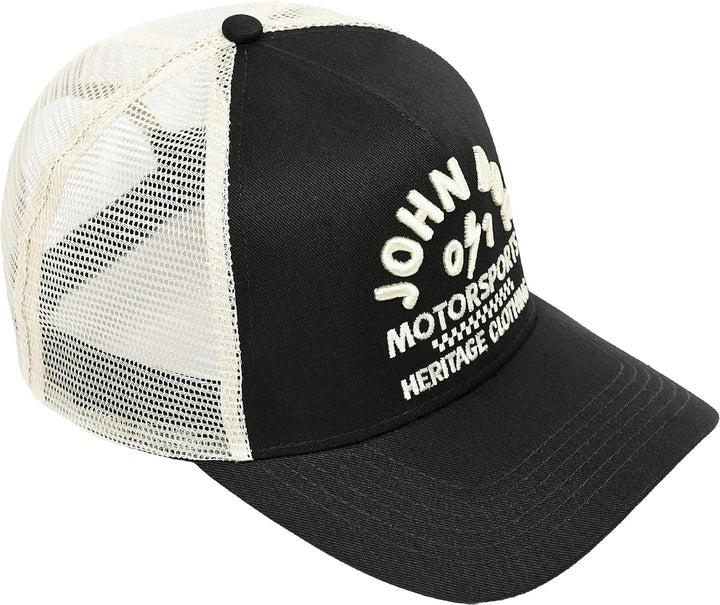 John Doe Trucker Cap - Baseballcap mit Baumwolle - Basecap mit Markenstickerei - Snapback Cap mit Me
