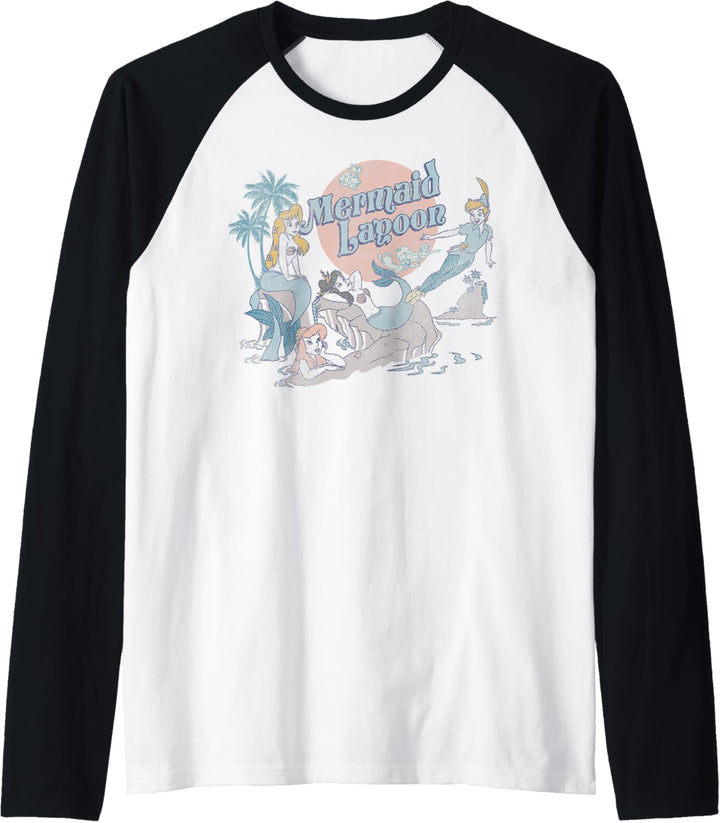 Disney Peter Pan Mermaid Lagoon Group Shot Raglan