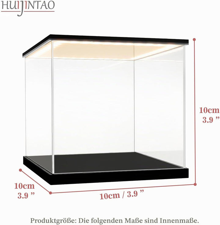 Acryl Vitrine / Schaukasten / Display Case für Figuren, Modellautos | mit LED Beleuchtung, Selbstmon
