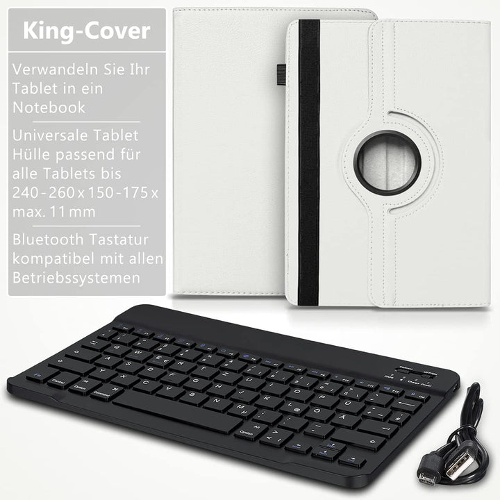 Tablet Hülle kompatibel mit Blackview Tab 20 16 15 13 12 11 10 Pro 9 8 8E Tasche Schutzhülle Bluetoo