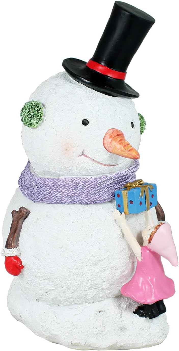 colourliving Schneemann Figuren Weihnachtsfiguren für draussen Schneemann Deko versch. Motive Outdoo