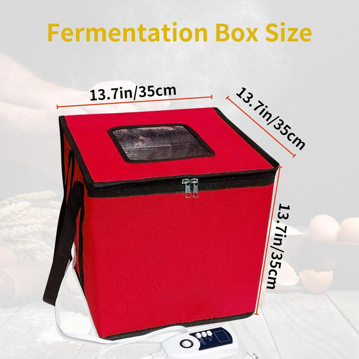 Cloud Fire Faltbare Teiggärbox,Temperatureinstellung Gärbox mit Deckel,Abnehmbarer Multifunktions -G