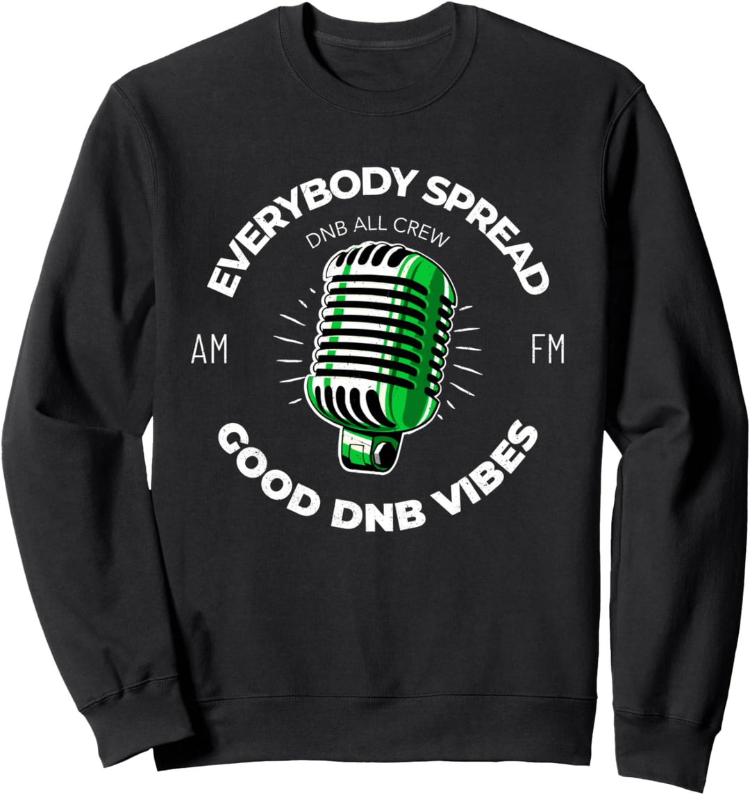 Trommel- und Bassmusik flüssig Junglist DNB DJ 174 BPM Sweatshirt
