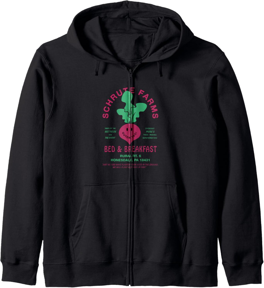 The Office Schrute Farms B&B Guten Tag! Kapuzenjacke