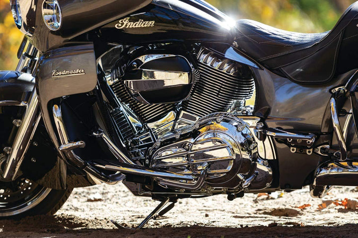 Kuryakyn 5642 Motorrad Accent Zubehör: Starter End Cover für 2014-19 Indian Motorräder, Chrom
