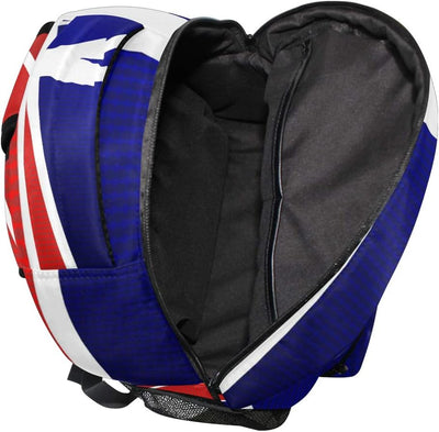 Blauer Basketball Hintergrund Schulrucksack für Jungen Mädchen Kinder Reisetasche Bookbag