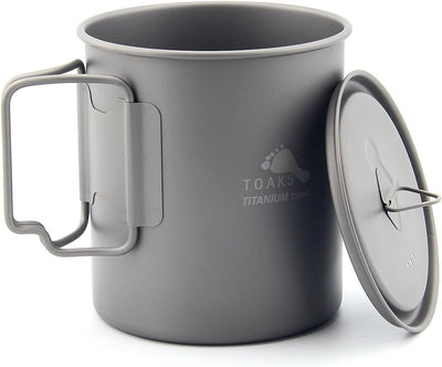 TOAKS Outdoor Camping Titan Cup und Titan Topf (a-750ml Becher)