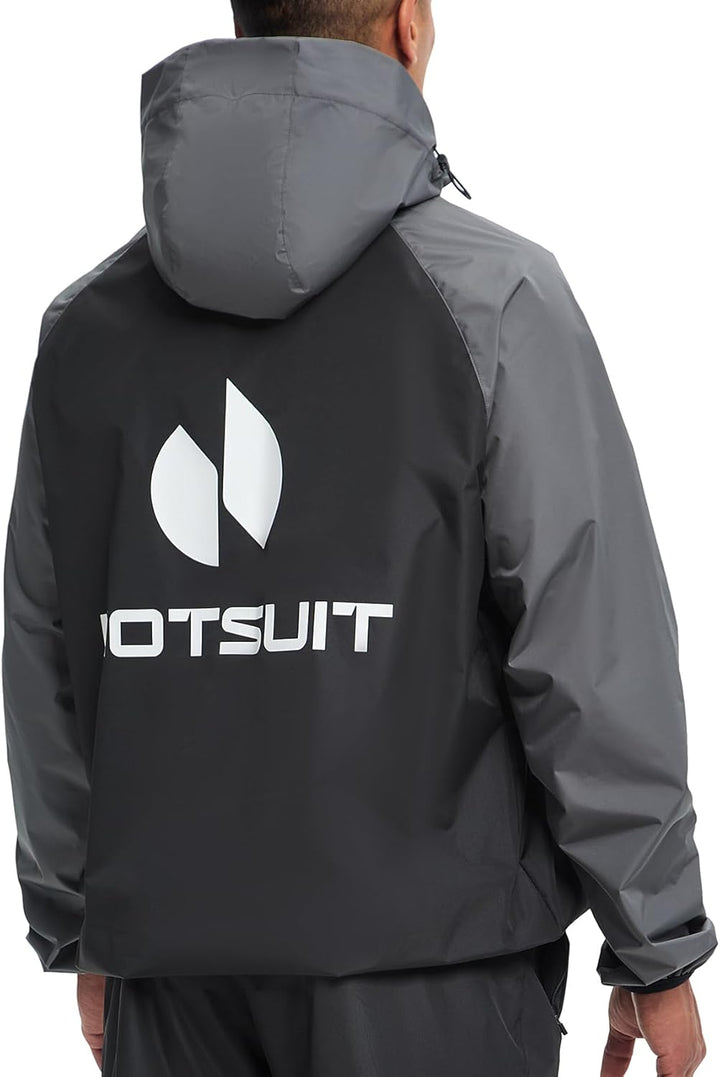 HOTSUIT Schwitzjacke/Schwitzanzug Herren Trainingsanzug Sportanzug Fitness Schwitzanzug Trainingshos