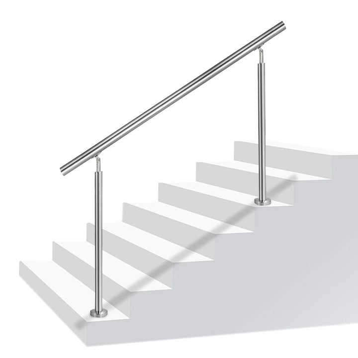 Aufun Treppengeländer Edelstahl Handlauf Geländer für Treppen, Innen und Aussen, Balkon, Brüstung, S