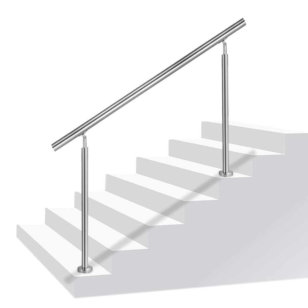 Aufun Treppengeländer Edelstahl Handlauf Geländer für Treppen, Innen und Aussen, Balkon, Brüstung, S